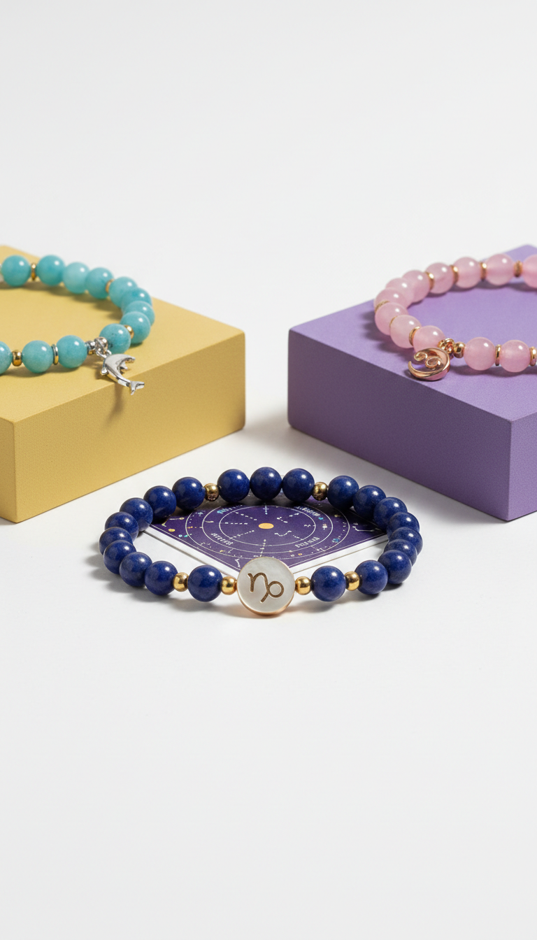 Zodiac Indigo Beaded Bracelet