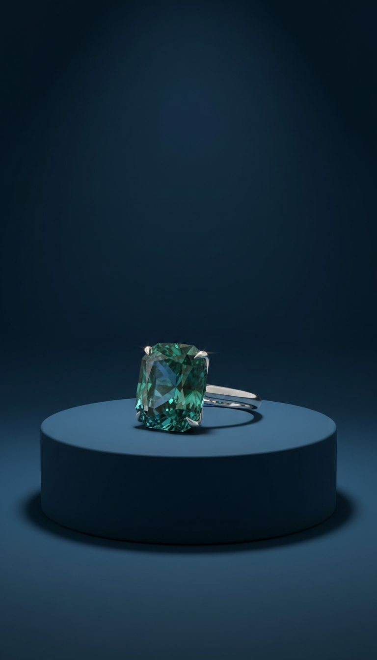Colombian emerald ring