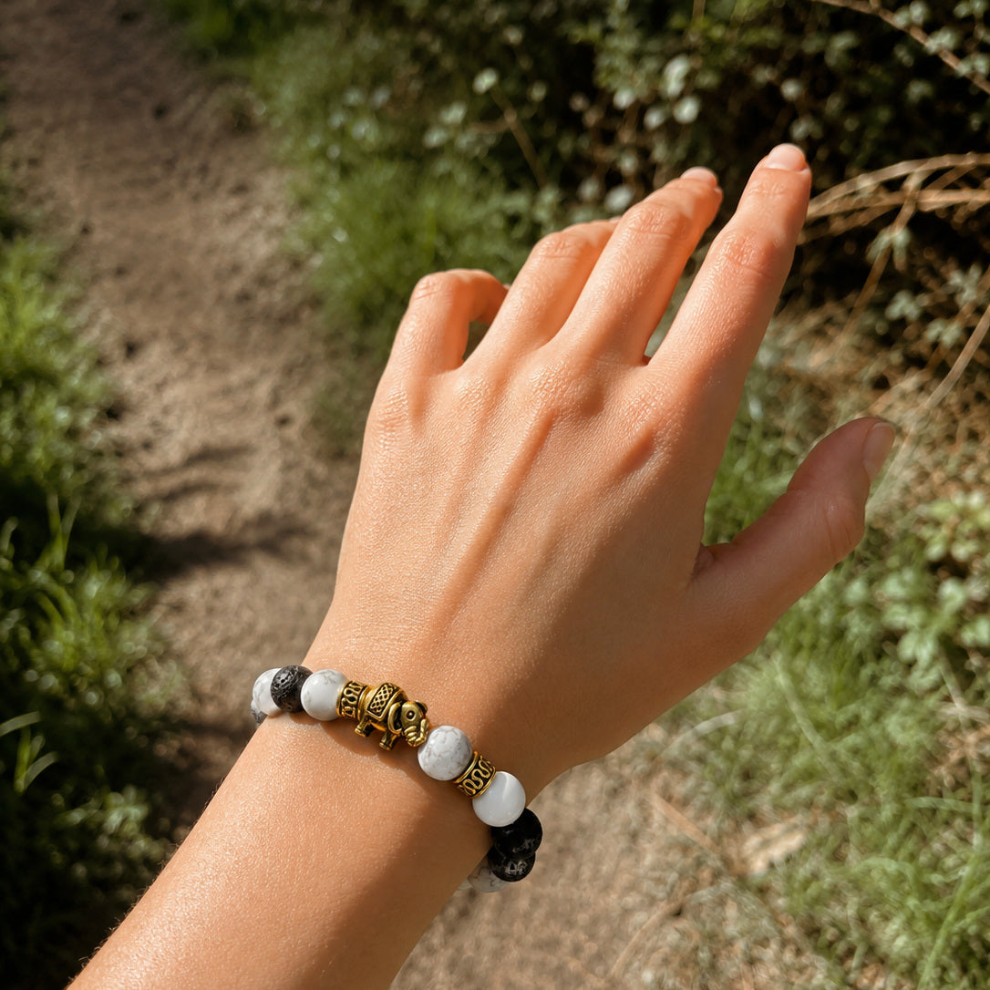 Protection & Peace Bracelet worn on the wrist