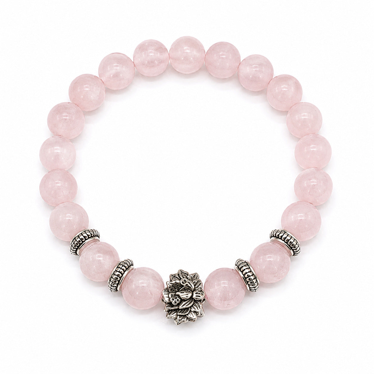 Rose Quartz Love & Harmony Bracelet — Rose Quartz beaded bracelet