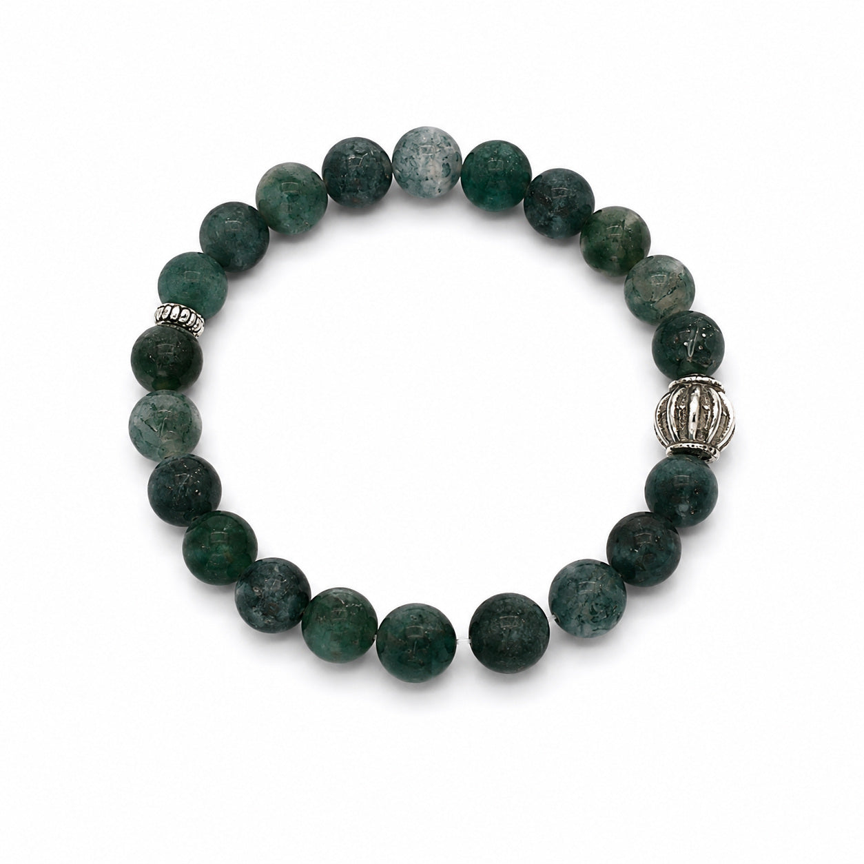 Bloodstone Protection & Vitality Bracelet — Bloodstone beaded bracelet