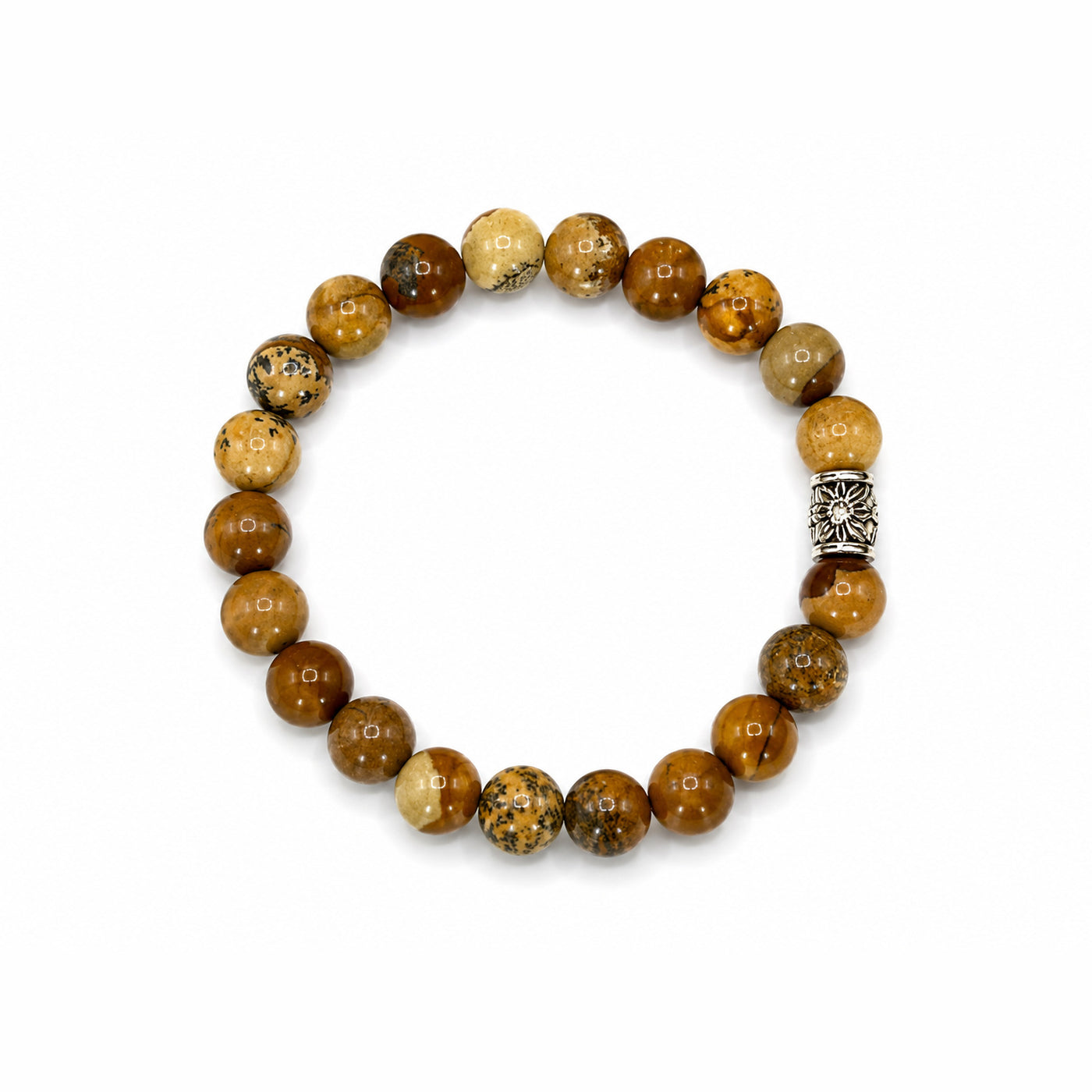 Picture Jasper Grounding Bracelet — Picture Jasper beaded bracelet