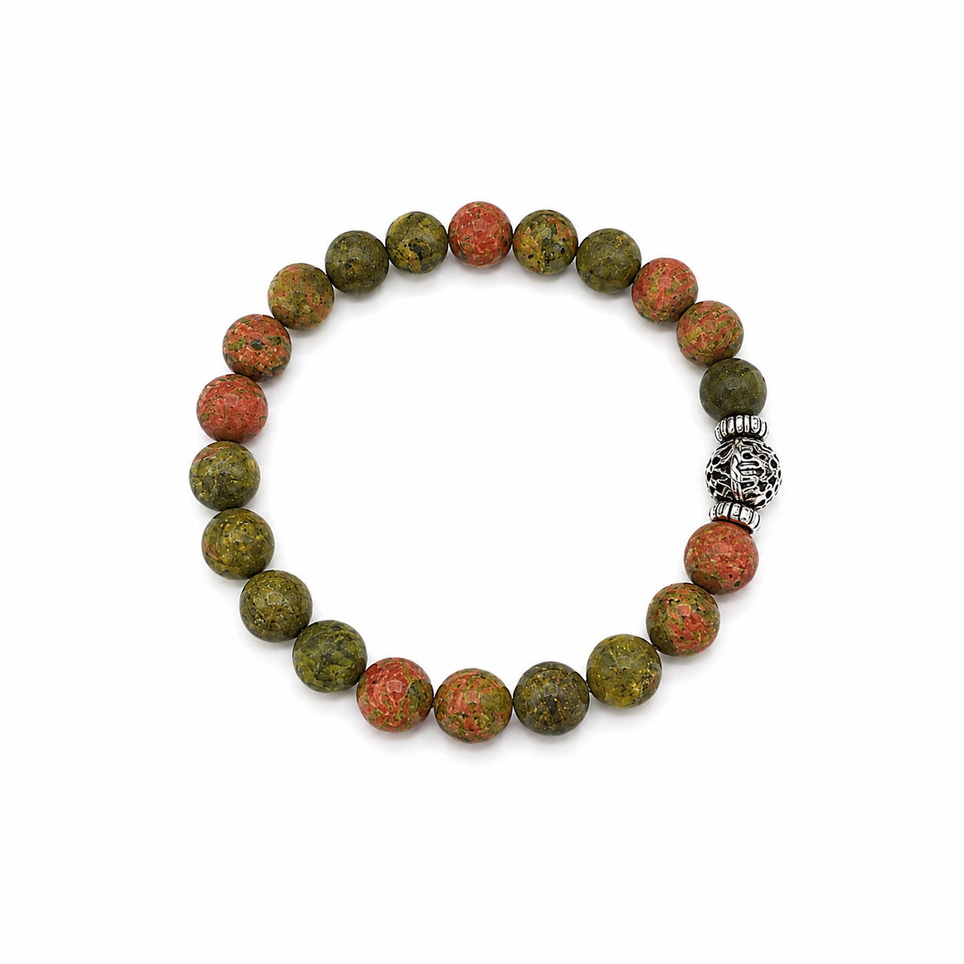 Unakite Balance & Growth Bracelet — Unakite Jasper beaded bracelet