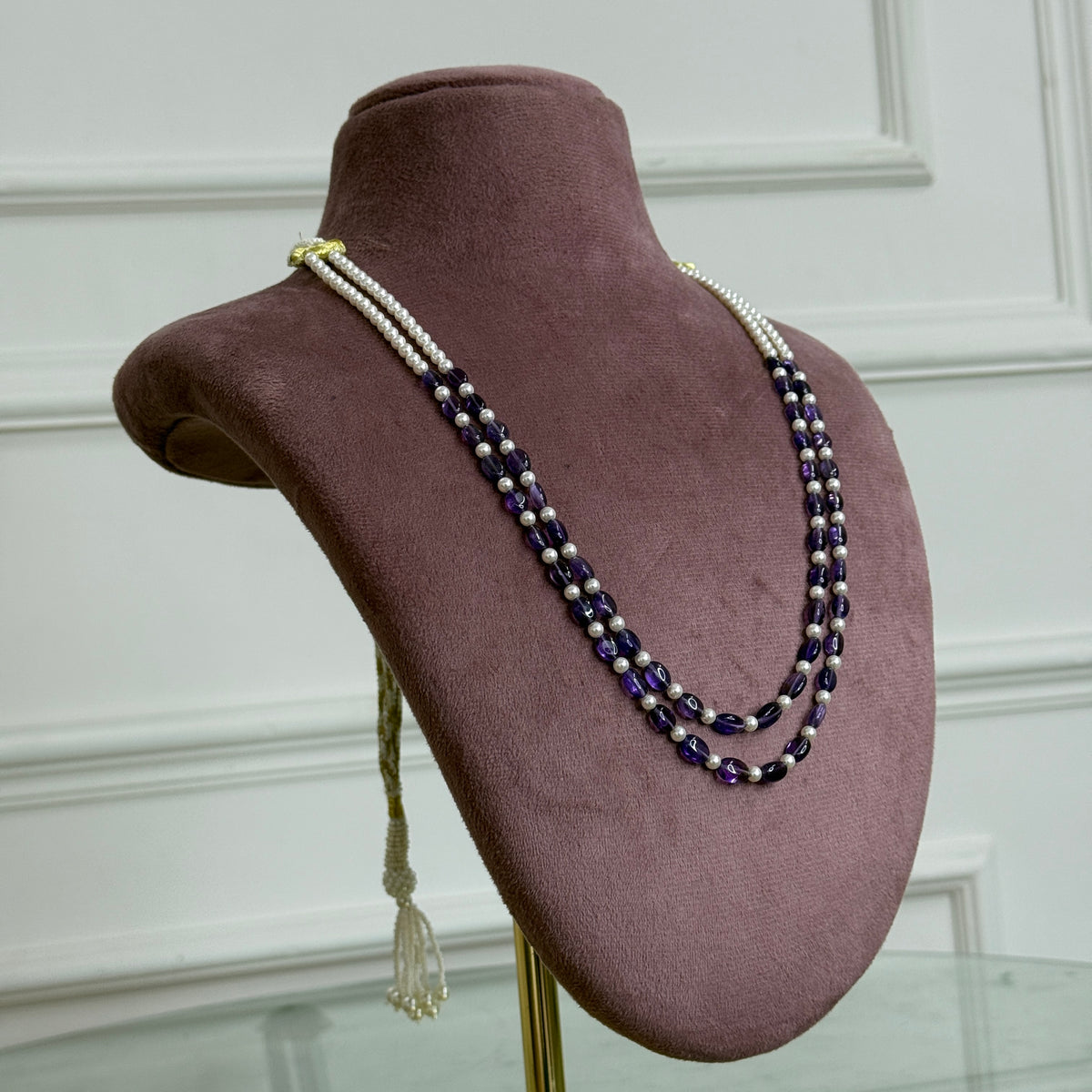 Amethyst Two-Layer Necklace